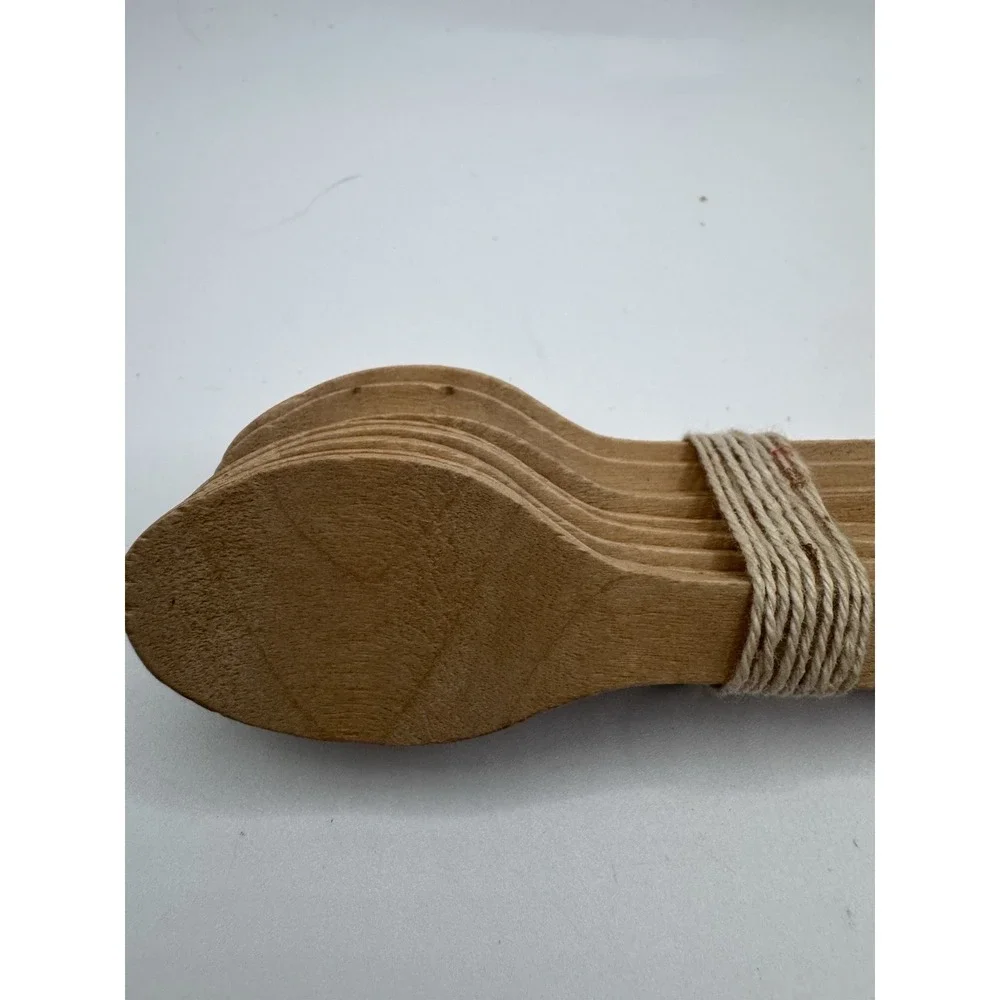 Engraved wooden spoons from The Log Cabin Farm, Armonk, N.Y. Lot Of 10